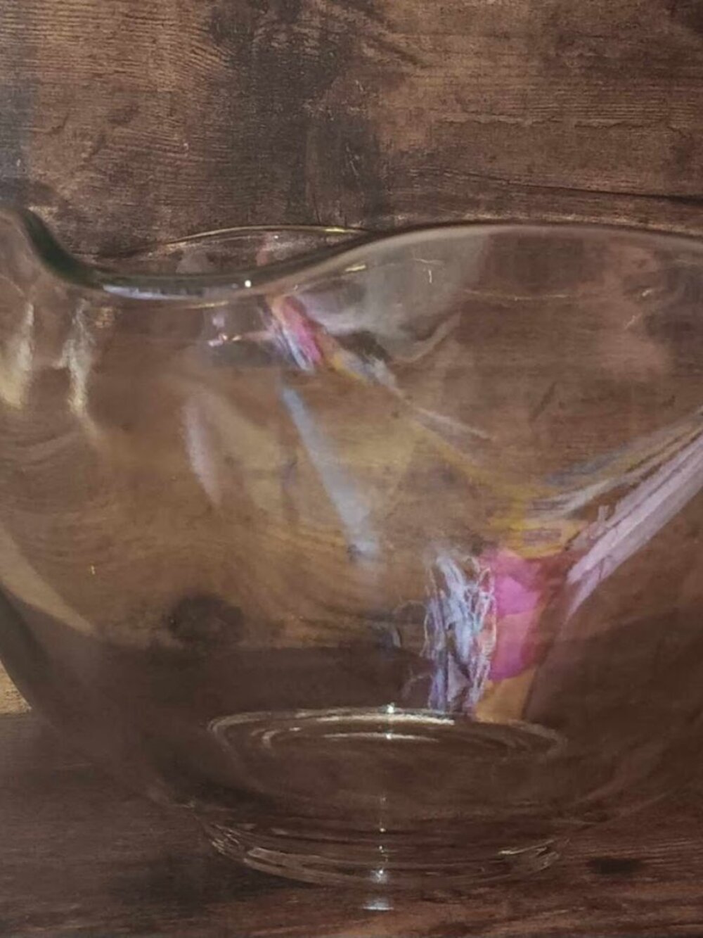 Vintage Clear Glass Ruffles Chips Bowl
